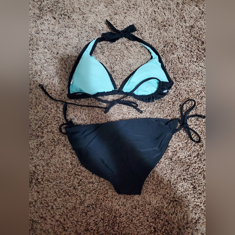 Black & Blue Bathing Suit - Picture 3 of 5